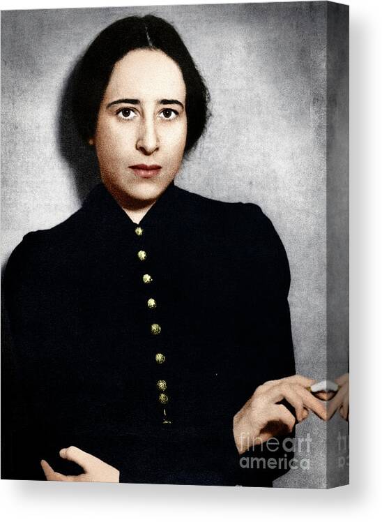 1930 Canvas Print featuring the photograph Hannah Arendt by Granger