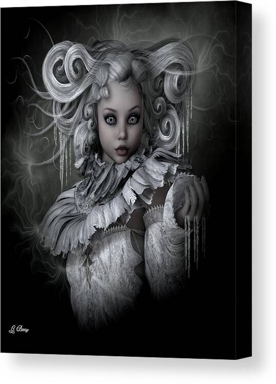 Fairy Tale Canvas Print featuring the photograph Ice Princess 2 by Gayle Berry