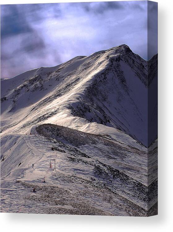  Mountains Canvas Print featuring the photograph Jacques Pique by Kevin Munro
