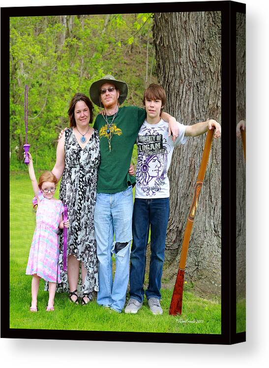  Canvas Print featuring the photograph Janelle and Family 2015 by PJQandFriends Photography
