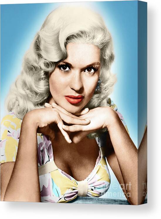 1950s Canvas Print featuring the photograph Jayne Mansfield by Granger