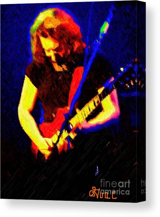 Jerry Garcia Canvas Print featuring the photograph Stella Blue by Susan Carella