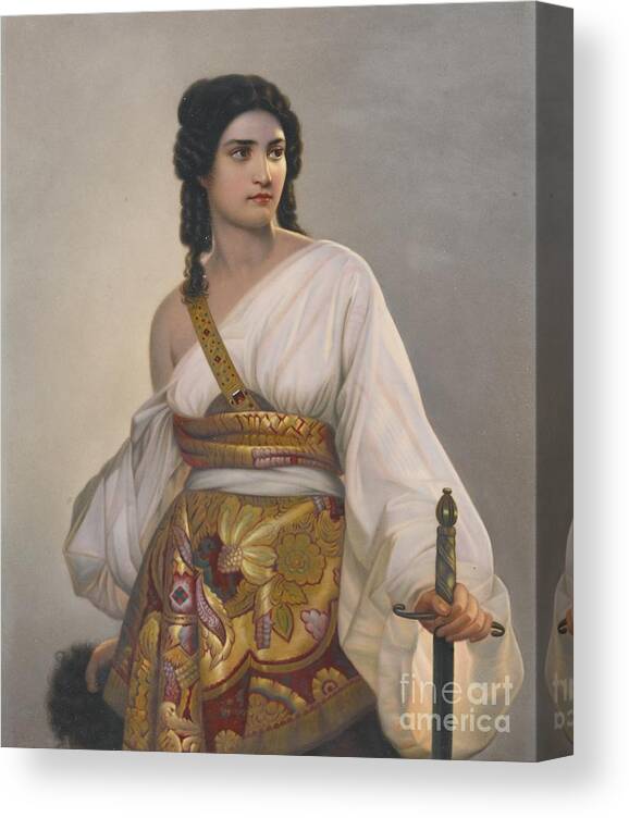 Judith Canvas Print featuring the painting Judith by MotionAge Designs