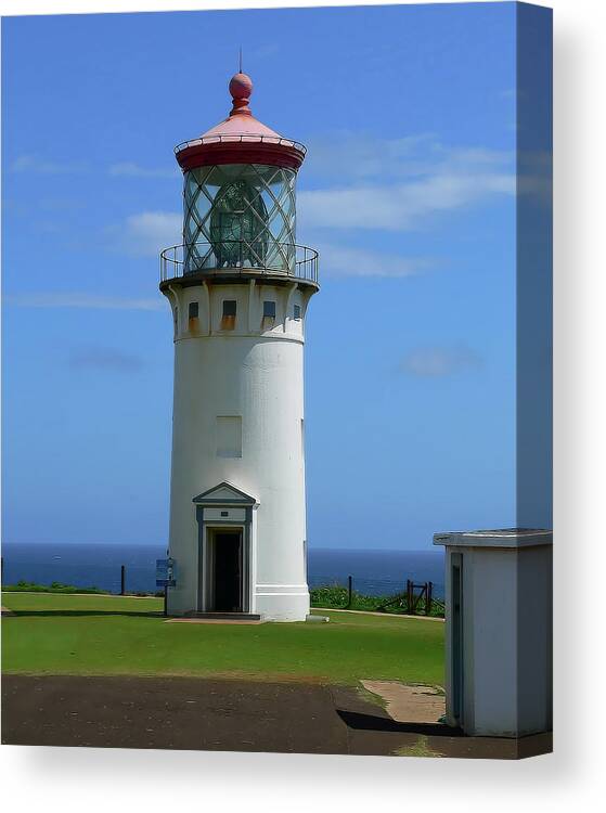 Lighthouse Canvas Print featuring the photograph Kiluea Light 2 by Gordon Engebretson