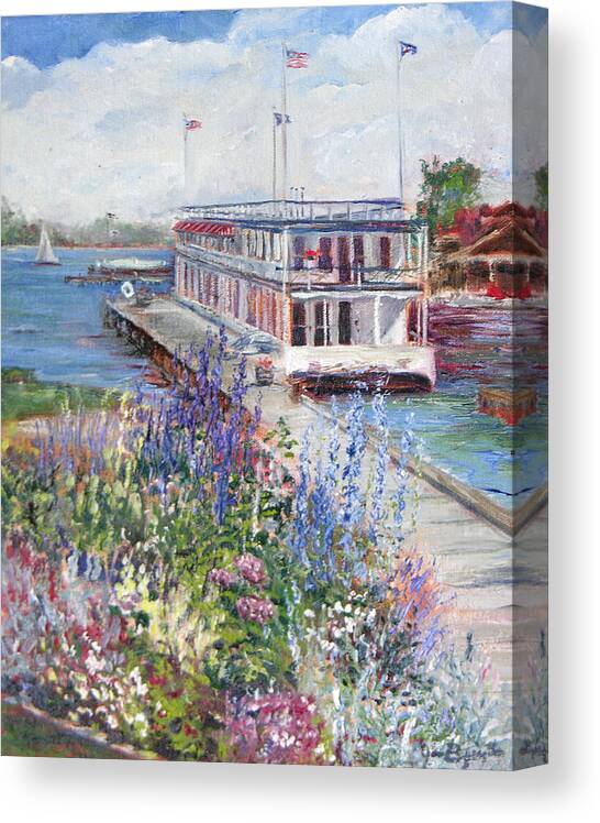 Nautical Canvas Print featuring the painting La Duchesse by Jan Byington
