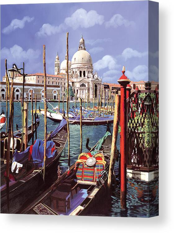 Church Canvas Print featuring the painting La Salute by Guido Borelli