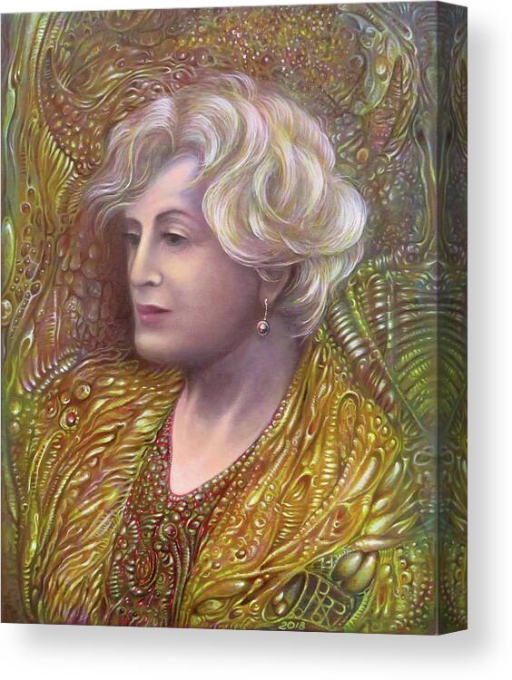 Art Of The Mystic Canvas Print featuring the painting Lady Z by Otto Rapp
