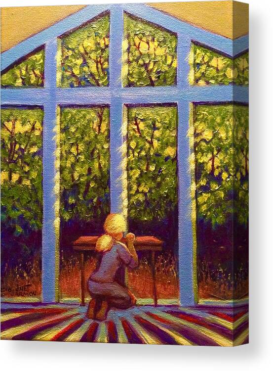 Prayer Canvas Print featuring the painting Light Lit by Jeanette Jarmon