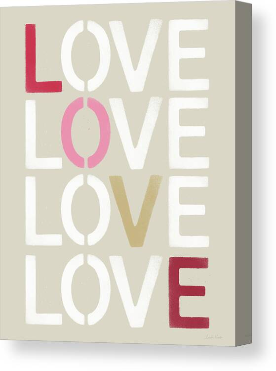 Love Canvas Print featuring the mixed media Lots Of Love- Art by Linda Woods by Linda Woods