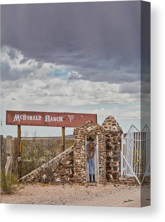 Mcdonald Ranch Canvas Print featuring the photograph McDonald Ranch by Jurgen Lorenzen