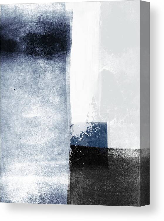 Blue Canvas Print featuring the mixed media Mestro 3- Abstract Art by Linda Woods by Linda Woods