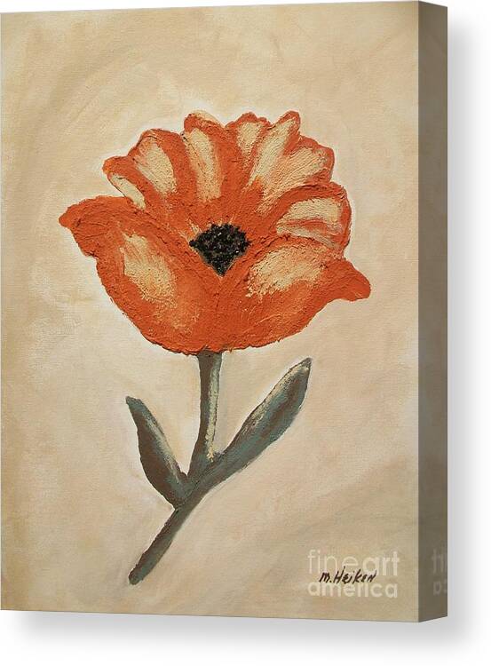 Flower Canvas Print featuring the painting Mexican Flower by Marsha Heiken