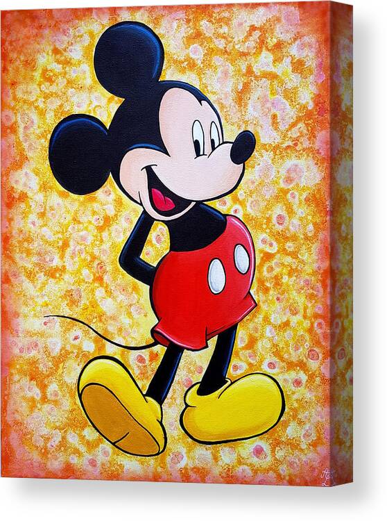Mickey Mouse Canvas Print / Canvas Art by Aurore Loallyn - Fine