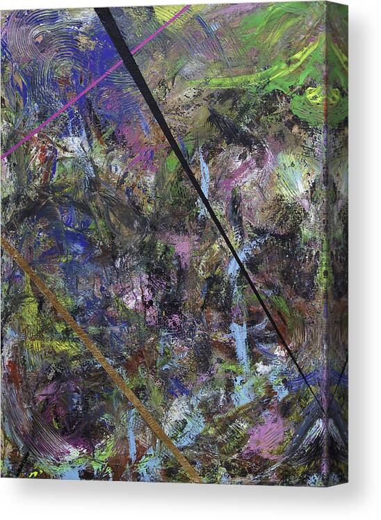 Abstract Canvas Print featuring the painting Mickie Cohiba by Julius Hannah