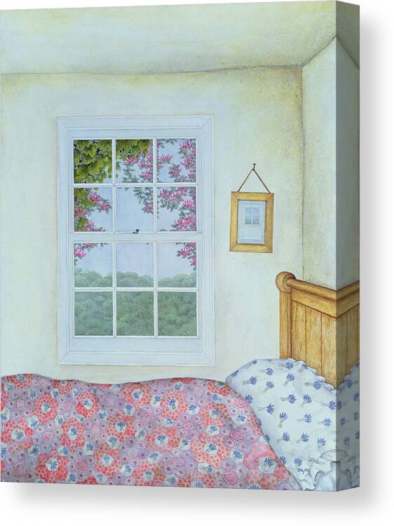 Bedroom Canvas Print featuring the photograph Miriam's Room by Ditz