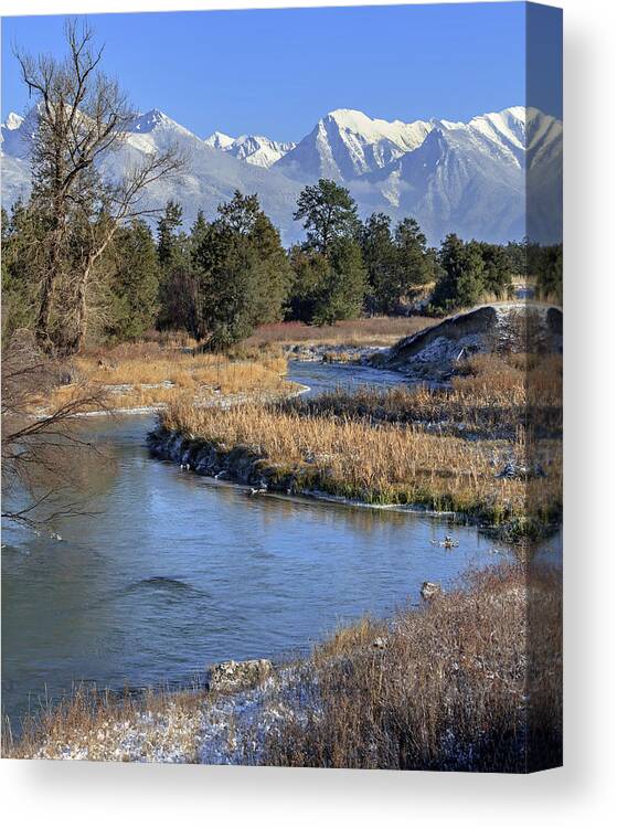 Mission Mountains Canvas Print featuring the photograph Mission Mountains by Jack Bell