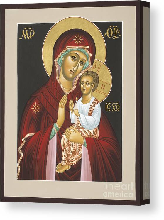 Mother Of God Light In All Darkness Canvas Print featuring the painting Mother of God Light In All Darkness 016 by William Hart McNichols
