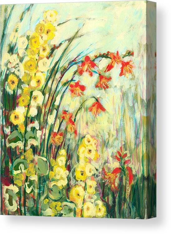 Impressionist Canvas Print featuring the painting My Secret Garden by Jennifer Lommers