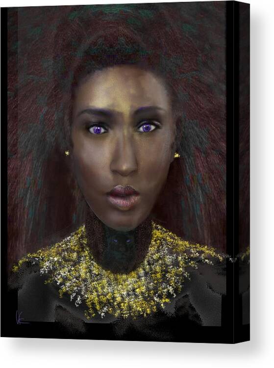 Victor Shelley Canvas Print featuring the digital art Nubia by Victor Shelley
