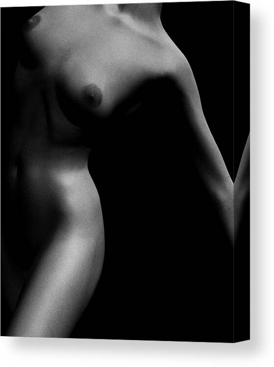 Adult Canvas Print featuring the photograph Nude study of Jamie No 4 by Jan Keteleer