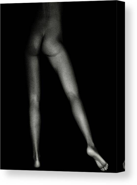 Adult Canvas Print featuring the photograph Nude study of the professional dancer Anne. by Jan Keteleer