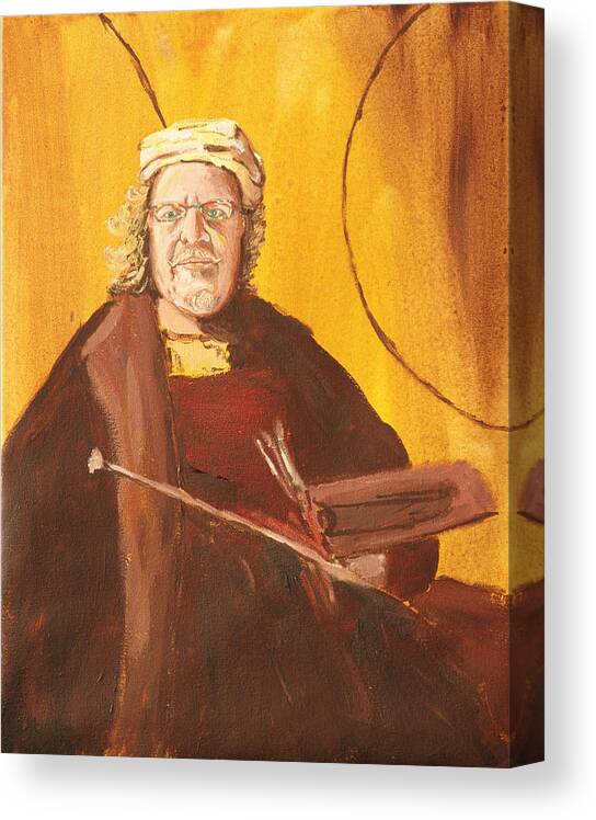 Self Portrait Canvas Print featuring the painting Ode to Rembrandt by Kevin Callahan