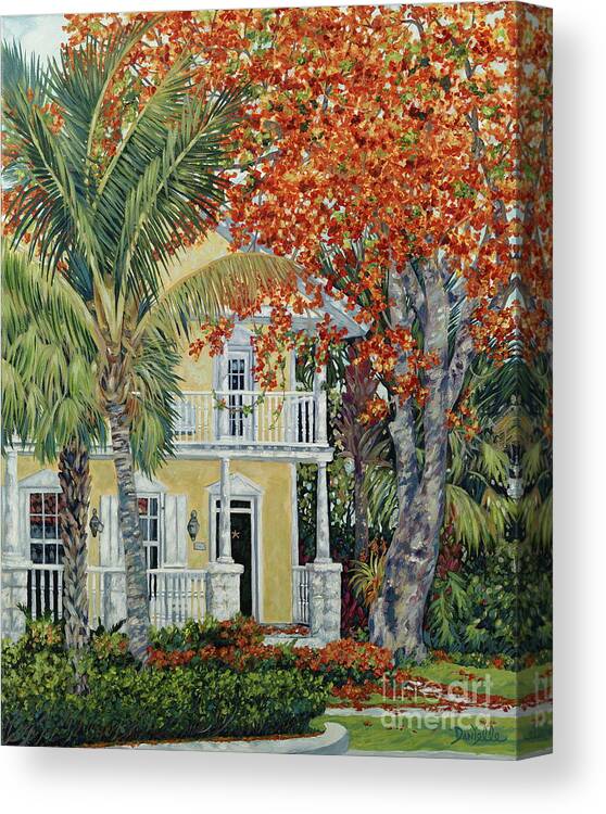 Tamarind Tree Canvas Print featuring the painting Old Flame by Danielle Perry