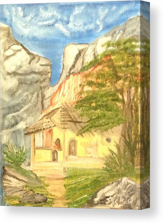 House Canvas Print featuring the painting Old House by Suzanne Surber