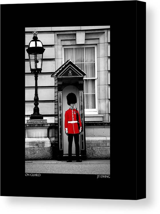 London Canvas Print featuring the photograph On Guard by J Todd