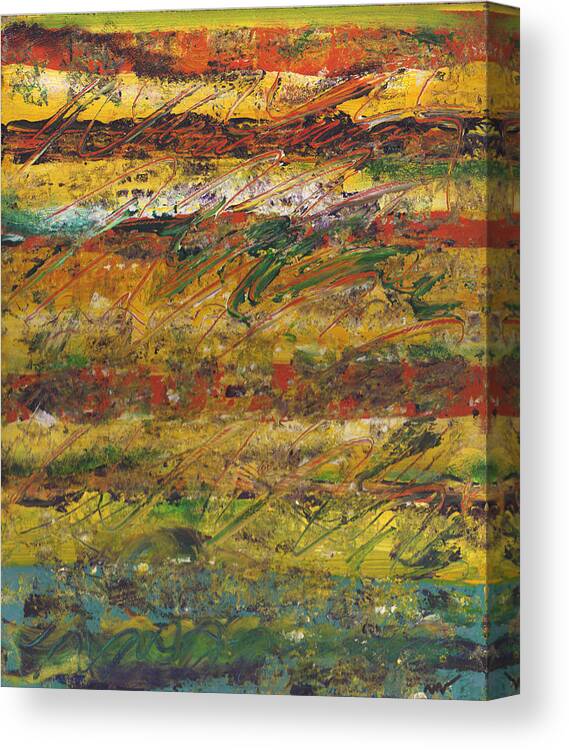 Abstract Canvas Print featuring the painting On stripe for Diana by Wayne Potrafka