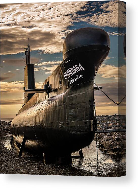 Gaspe Canvas Print featuring the photograph Onondaga Submarine by Tracy Munson