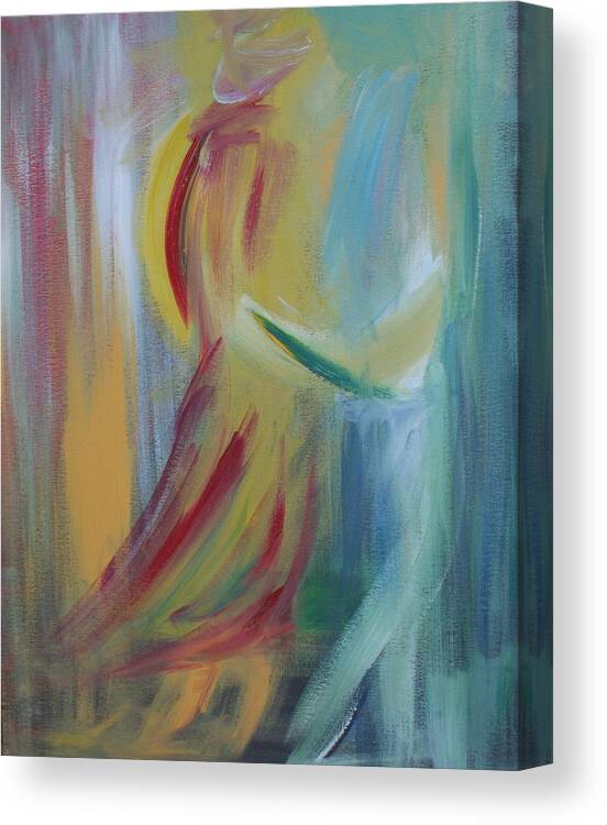 Dance Canvas Print featuring the painting Our First Dance by Julie Lueders 