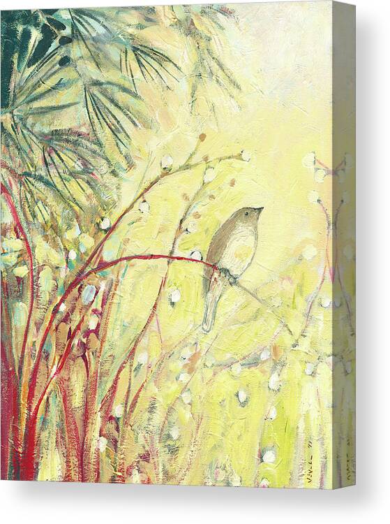 Bird Canvas Print featuring the painting Out on a Limb by Jennifer Lommers