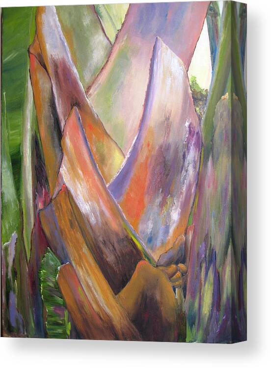 Landscape Canvas Print featuring the painting Palm by Lisa Boyd