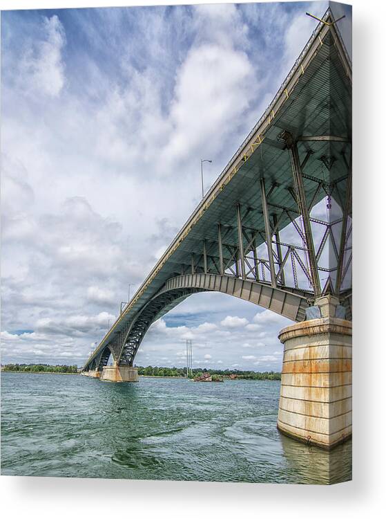 Bridge Canvas Print featuring the photograph Peace Bridge by Deborah Ritch