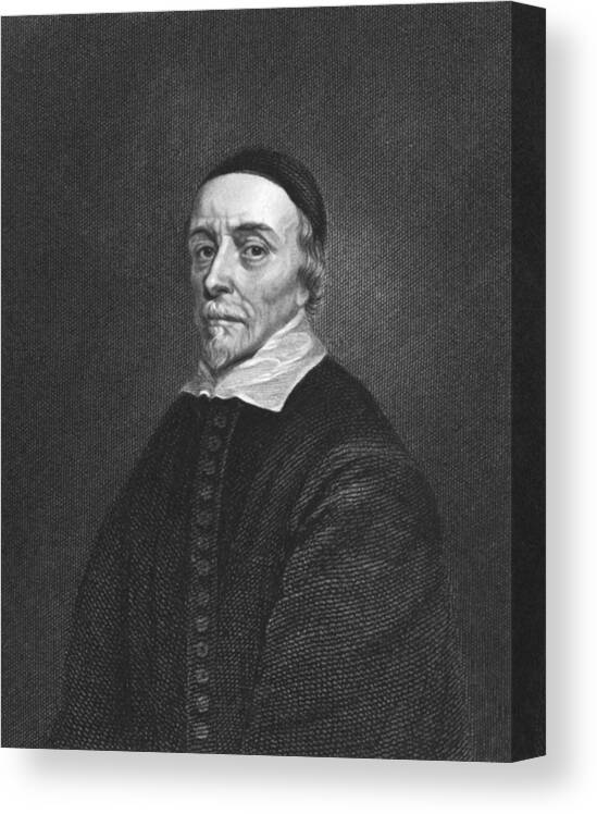 1 Person Canvas Print featuring the photograph Physician William Harvey by Underwood Archives