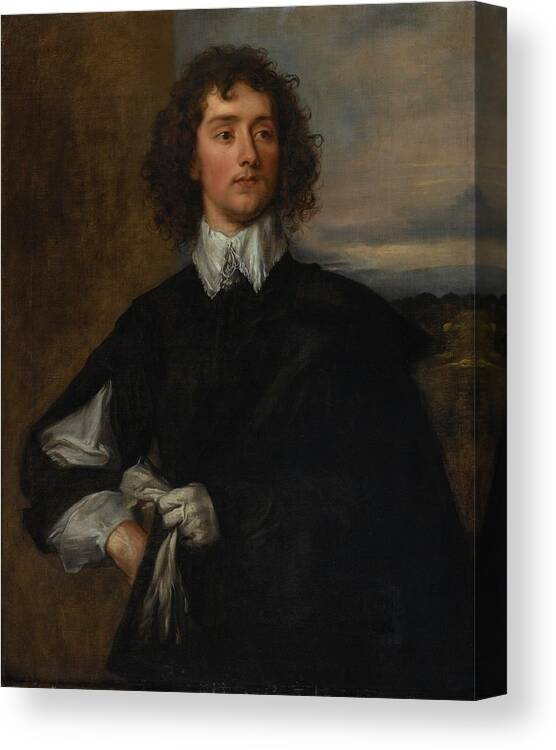 Attributed To Thomas Gainsborough Canvas Print featuring the painting Portrait Of Thomas Hanmer by MotionAge Designs