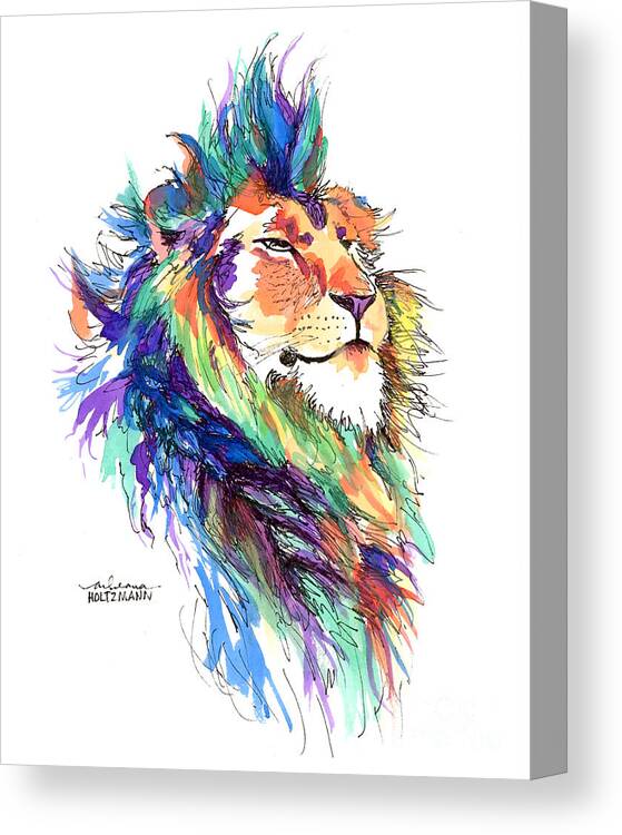 Pride Canvas Print featuring the painting Pride by Arleana Holtzmann