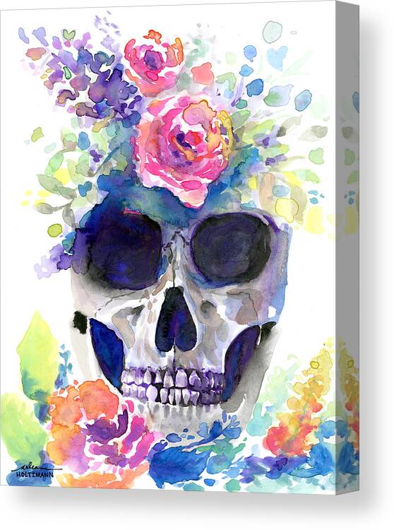 Dia Canvas Print featuring the painting Rememberance by Arleana Holtzmann
