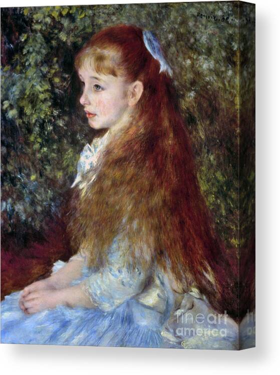 1880 Canvas Print featuring the photograph Renoir: Mlle Danvers, 1880 by Granger