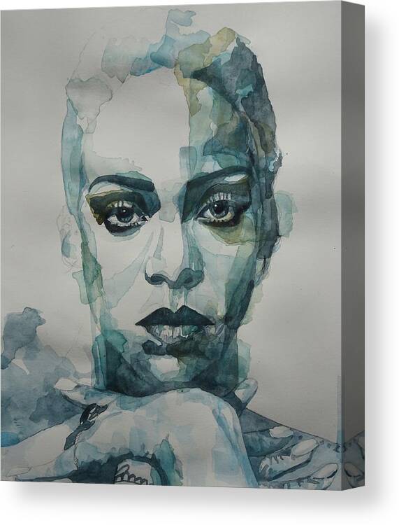 Barbabian Canvas Print featuring the painting Rihanna - Art by Paul Lovering