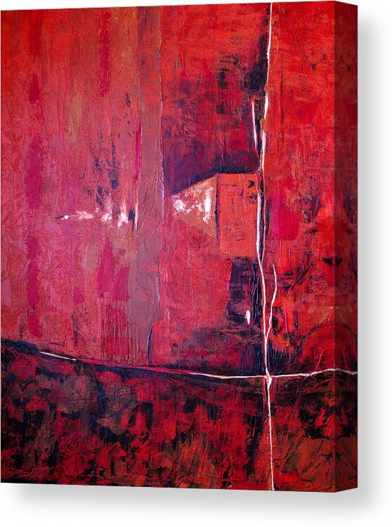 Abstract Canvas Print featuring the painting Risky Business by Ruth Palmer