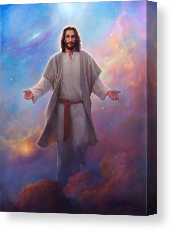 Jesus Canvas Print featuring the painting Sacred Space by Greg Olsen