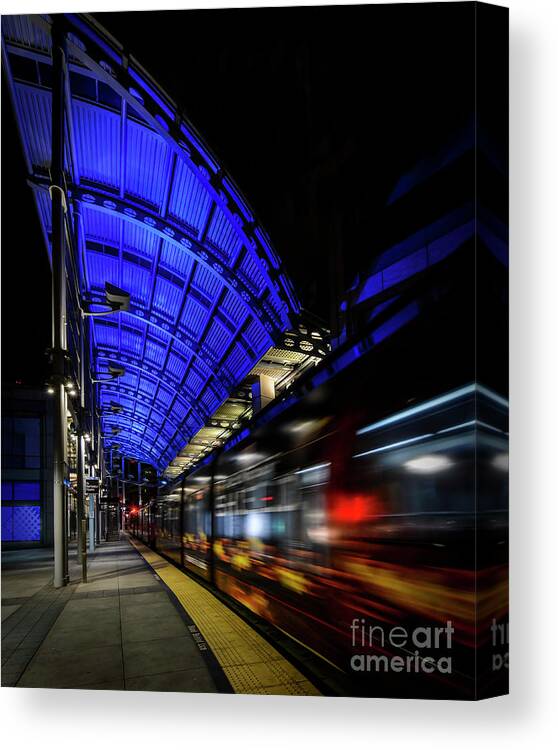 San Diego Canvas Print featuring the photograph San Diego Trolley by Ken Johnson