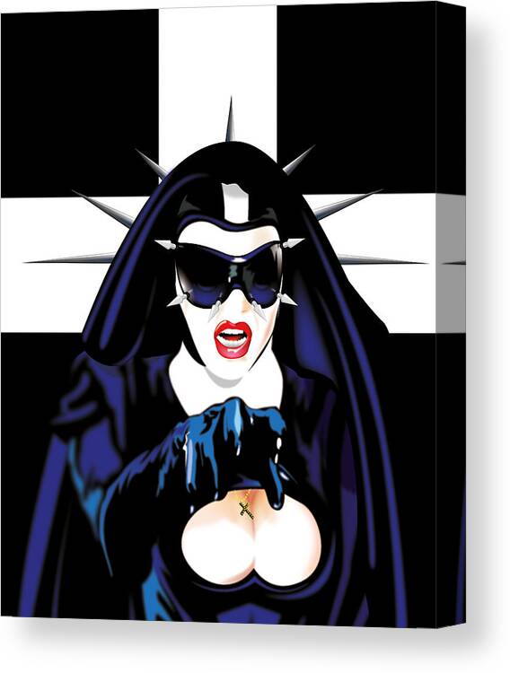 Sister Canvas Print featuring the digital art Sister by Brian Gibbs