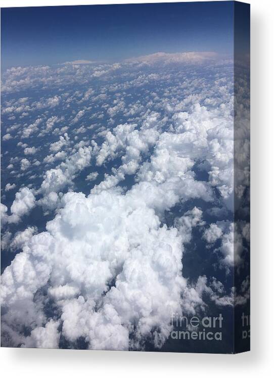 Clouds Canvas Print featuring the photograph Sky Bird by Pamela Henry