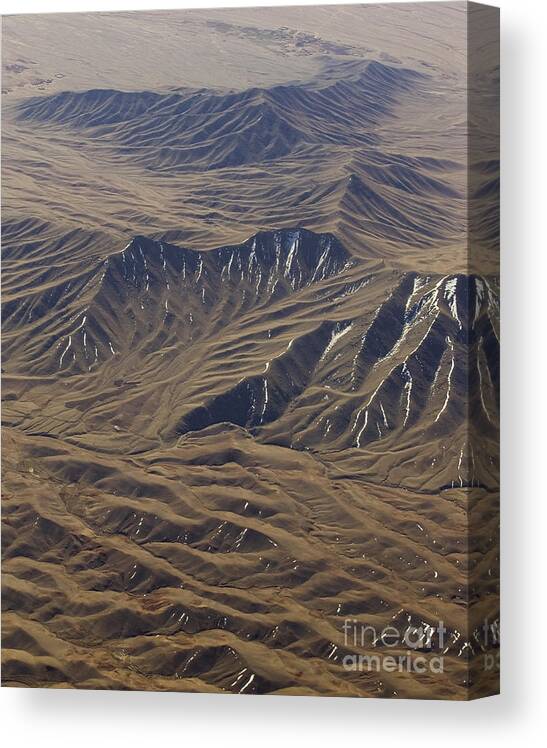 Asia Canvas Print featuring the photograph Snow Drifts in Afghan Mountains by Tim Grams
