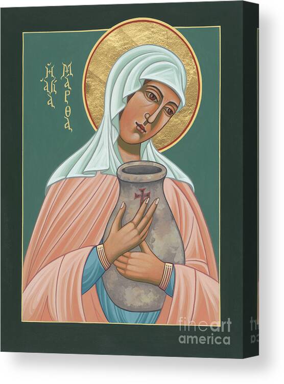St Martha Of Bethany Canvas Print featuring the painting St Martha of Bethany by William Hart McNichols