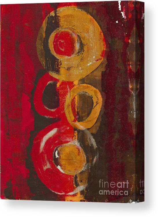 Abstract Canvas Print featuring the painting Stacked by Laurel Englehardt