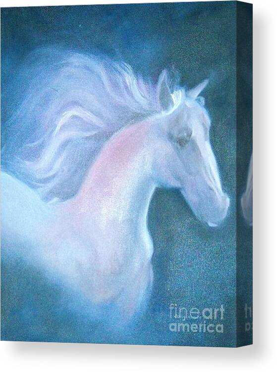 Horse Canvas Print featuring the painting Stallion by Judy Groves